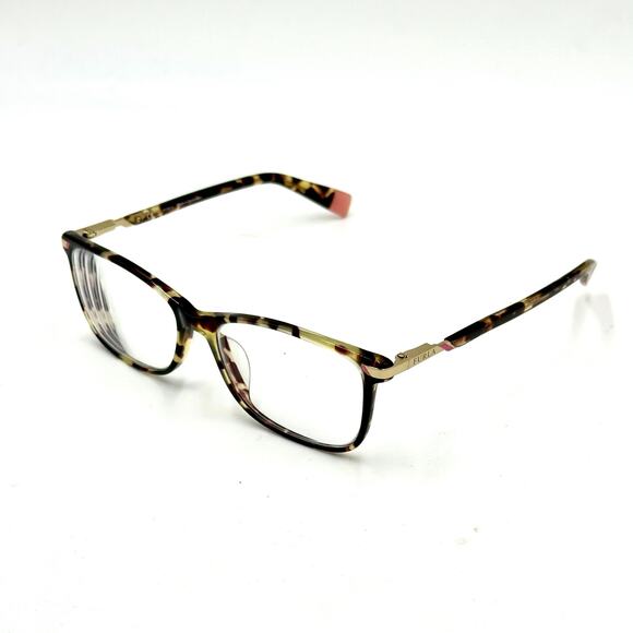 FURLA VFU434K COL.0909 Brown Tortoise/Pink Eyeglasses FRAMES ONLY 53-15-135 (B6) - Picture 1 of 7
